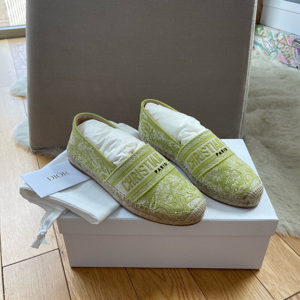 BRAND NEW NEVER WORN DIOR ESPADRILLES 36.5